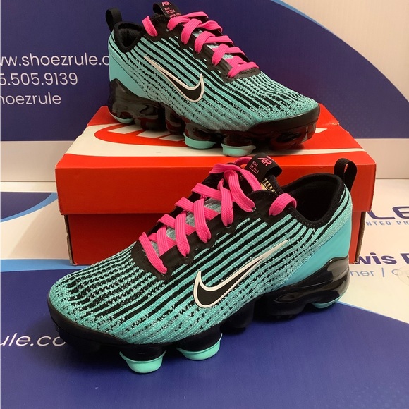 Nike Air VaporMax Flyknit 3 South Beach Kids 3.5y - Picture 6 of 10